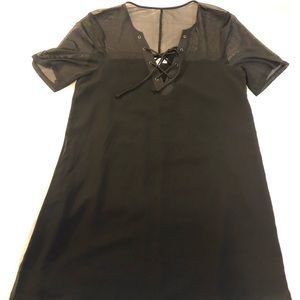 BCBG Little Black Dress with mesh detail